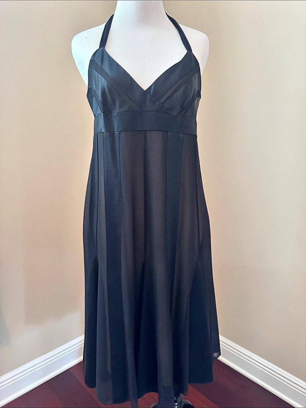 Black Halter Maxi Dress Like New